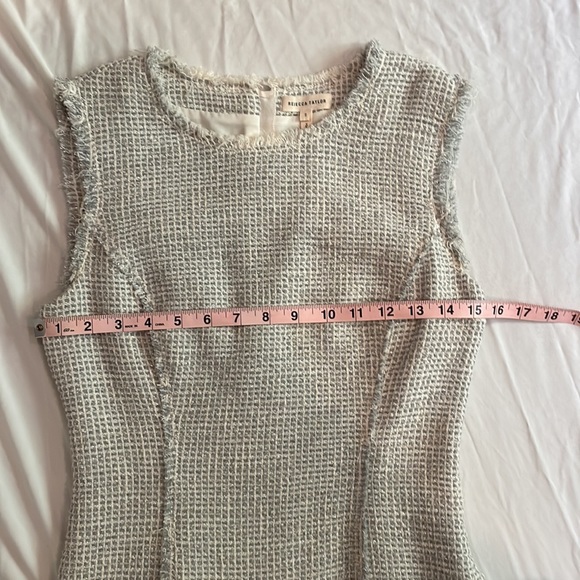 Rebecca Taylor Grey and White Tweed Dress - Picture 8 of 14